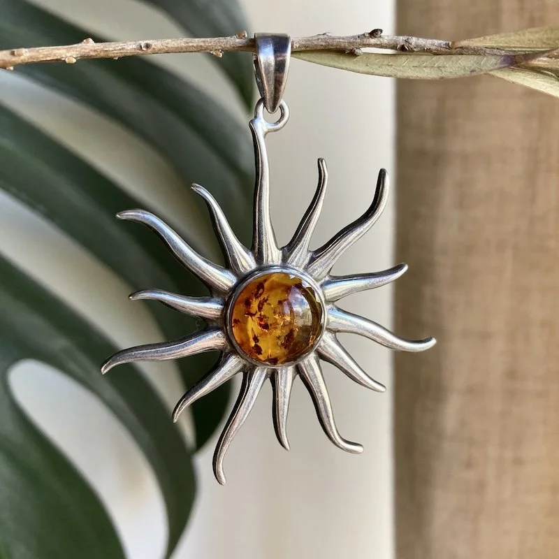 sterling silver and amber sun pendant 5.jpeg