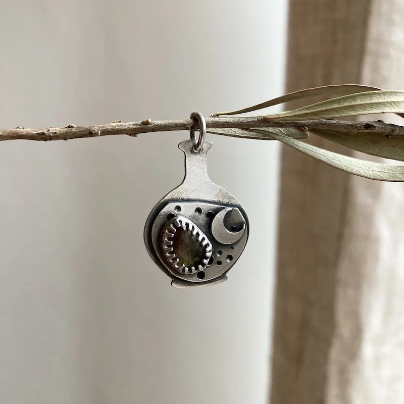sterling silver celestial tourmaline potion bottle pendant  4.jpeg