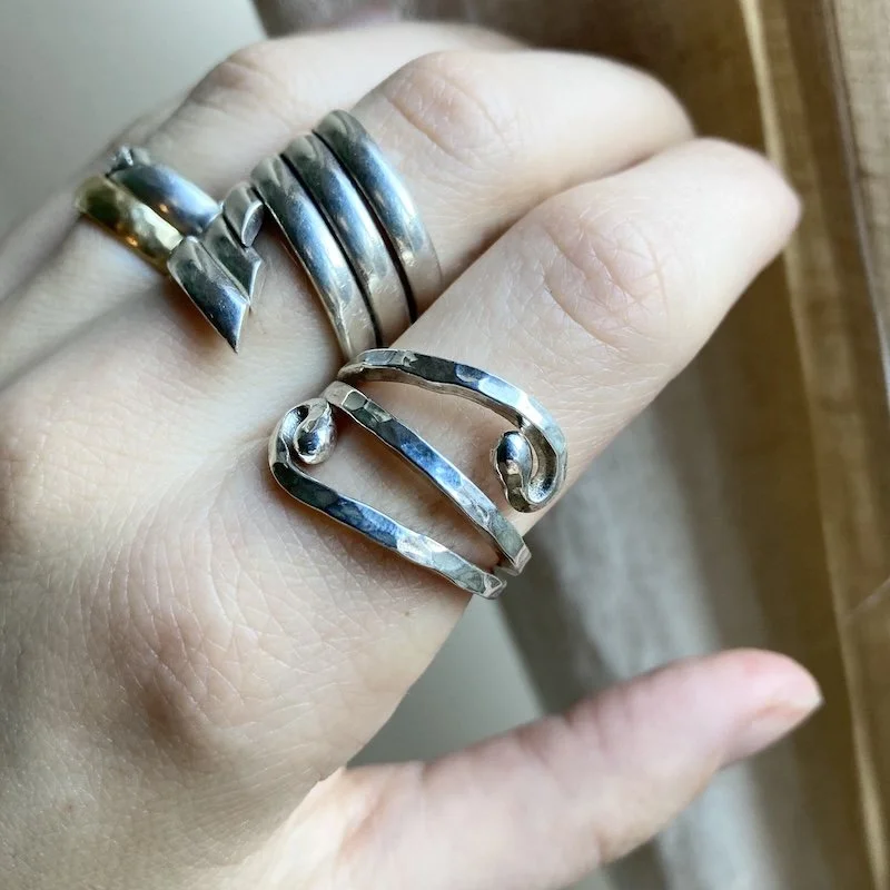 hammered solid silver ring 3.jpeg