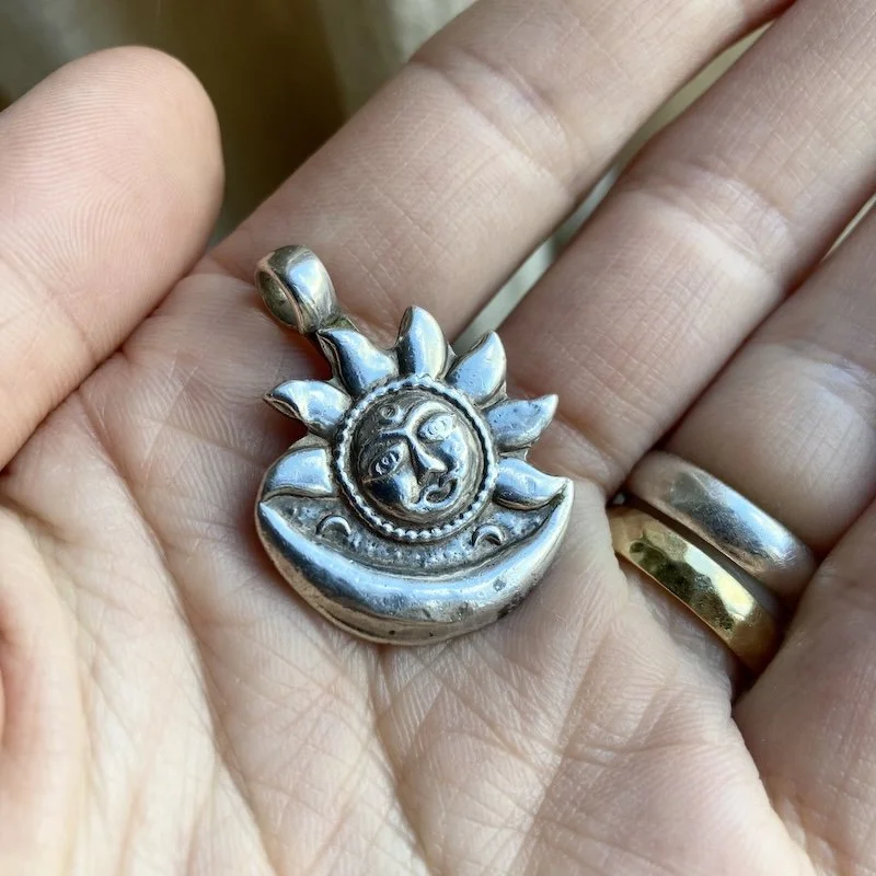 vintage Indian sterling silver celestial pendant 3.jpeg