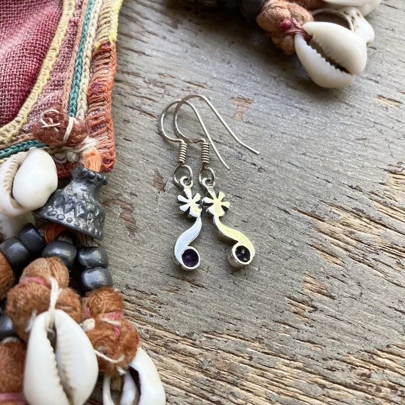dainty sterling silver flower and amethyst earrings 2.jpeg