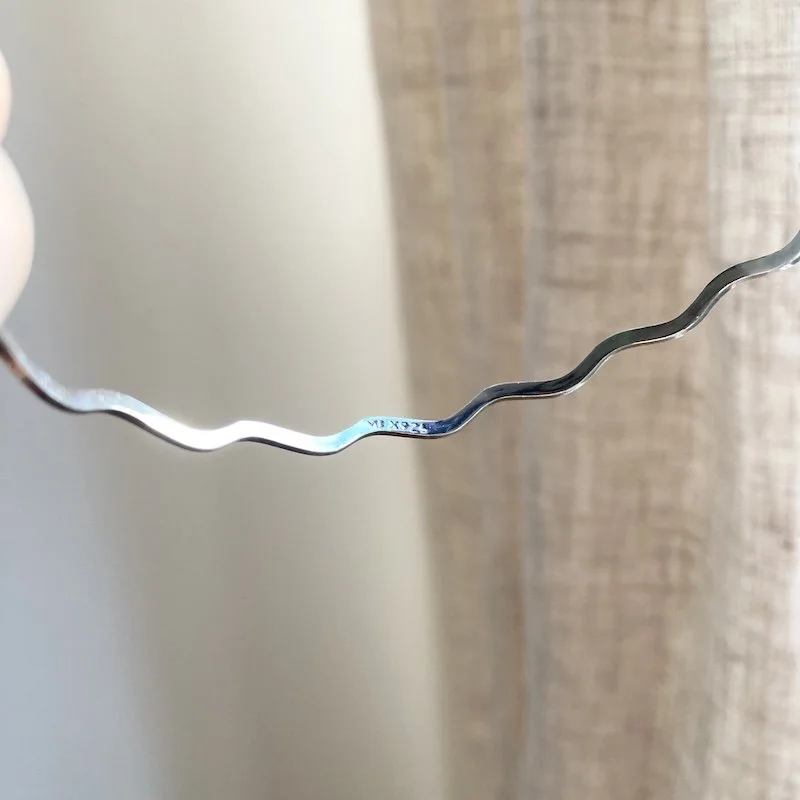 vintage sterling silver wavy Mexican bangle 4.jpeg