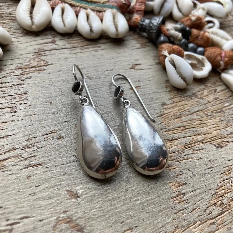 vintage sterling silver droplet earrings 2.jpeg