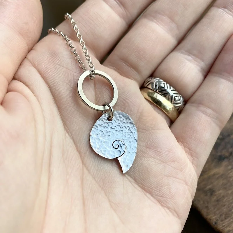 handmade sterling silver spiral necklace 1.jpeg