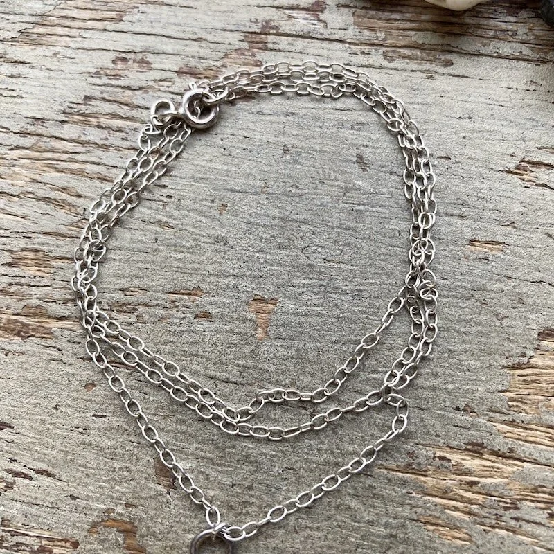 handmade modernist textured sterling silver necklace 3.jpeg