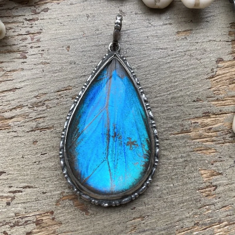 antique sterling silver butterfly wing pendant 2.jpeg