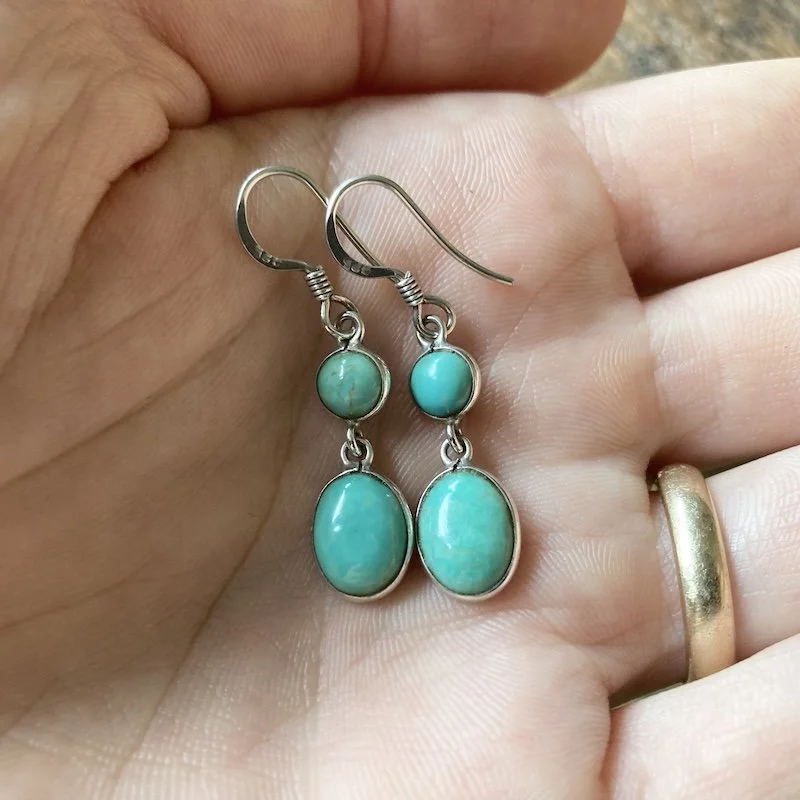 sterling silver dangly turquoise earrings 4.jpeg