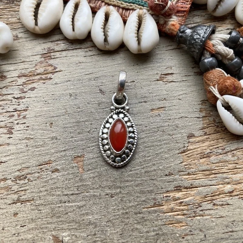 ornate sterling silver carnelian pendant 1.jpeg