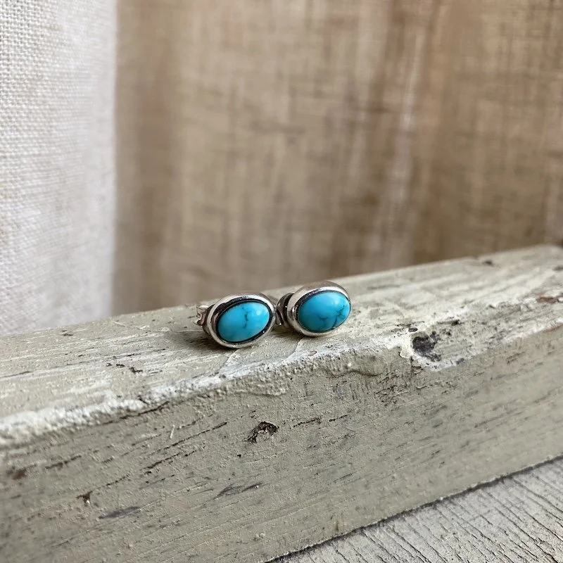sterling silver turquoise stud earrings.jpeg