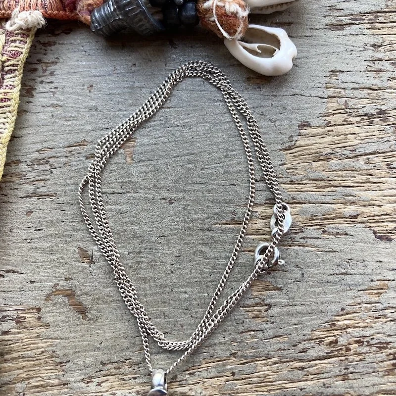 vintage handpainted sterling silver Indian buddha necklace 5.jpeg