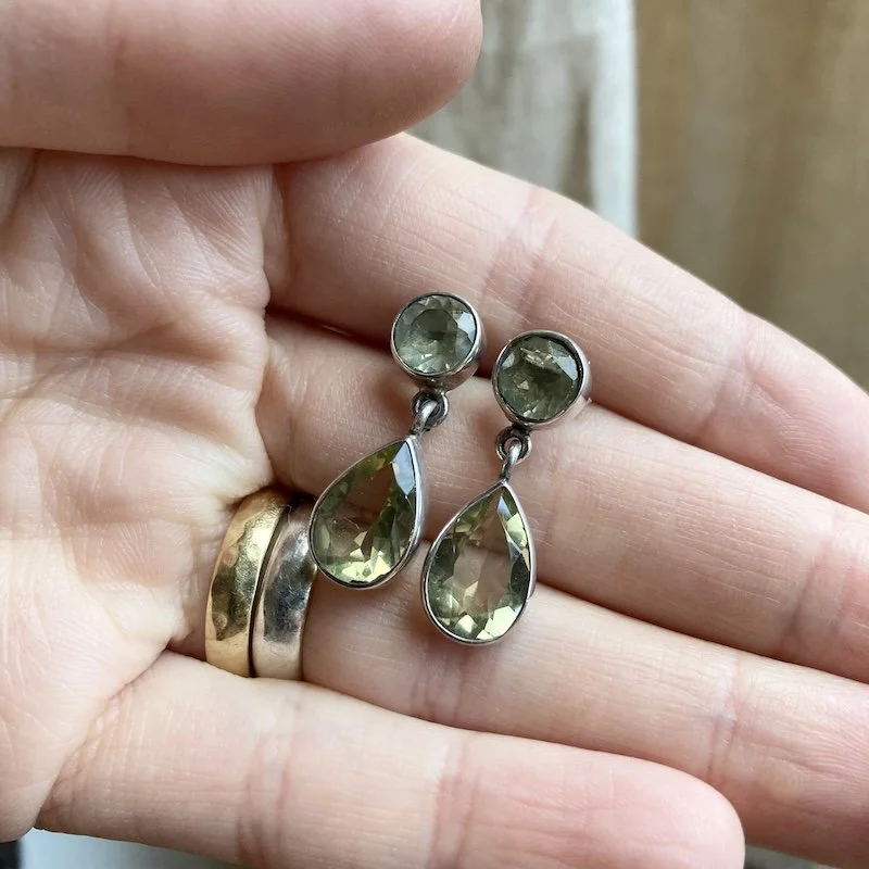 vintage sterling silver lemon quartz earrings 3.jpeg