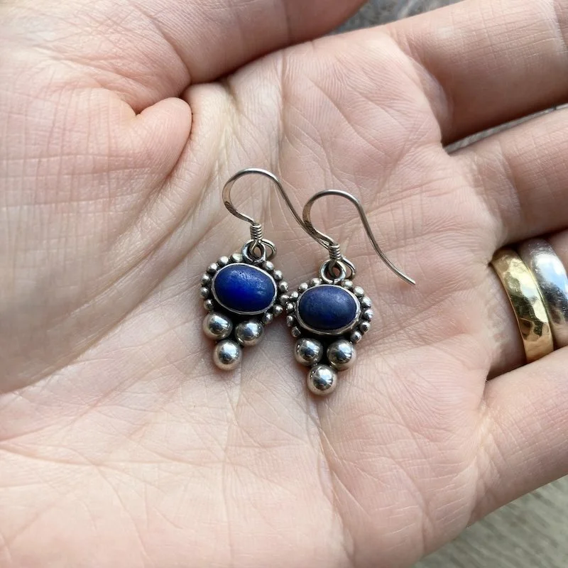 ornate sterling silver lapis lazuli earrings 4.jpeg