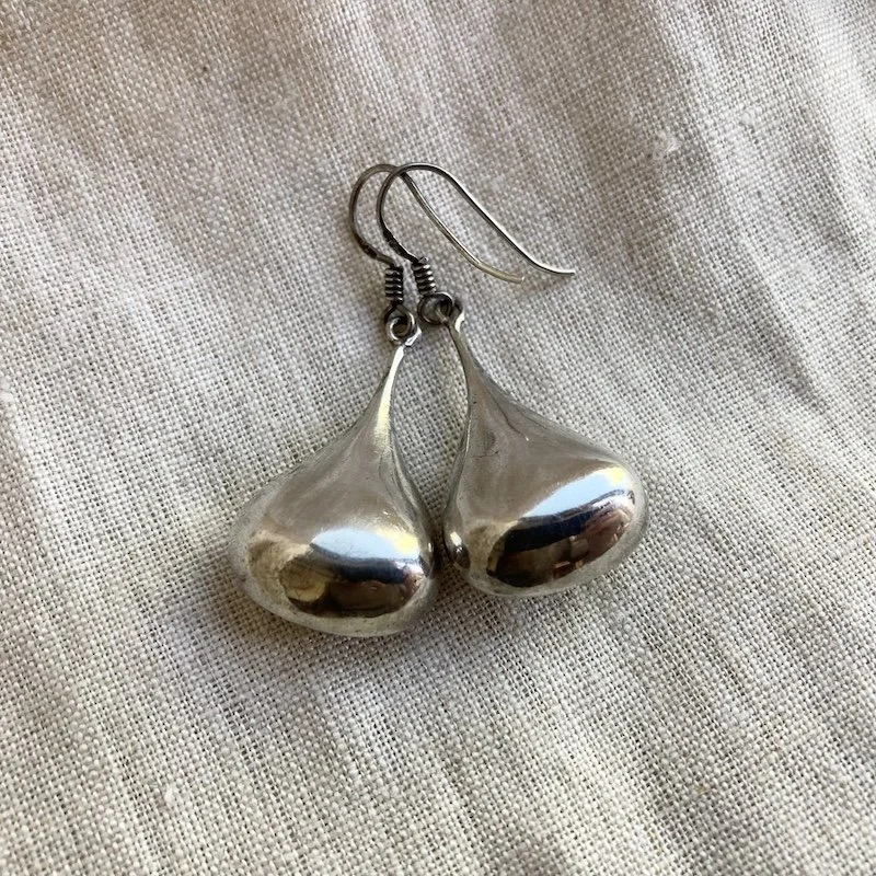 vintage sterling silver droplet earrings 3.jpeg