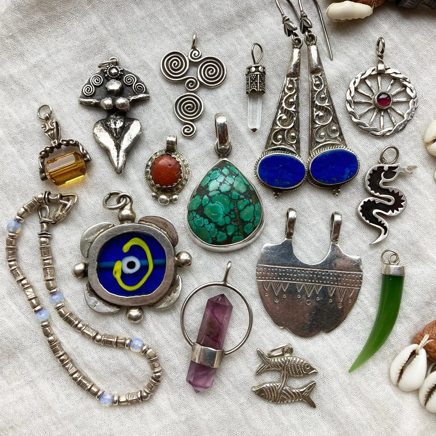 I&rsquo;ve been on some lovely buying trips lately and have so many wonderful treasures on the way&hellip;and here&rsquo;s the first batch with some of my absolute favourites! 🌙✨ 

Beautiful sterling silver jewels, all individually handpicked and ch