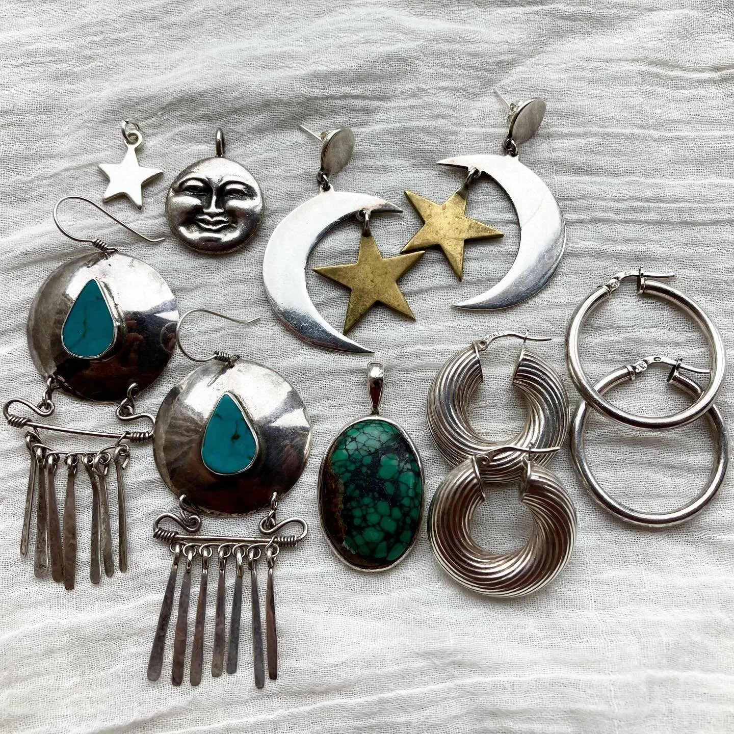 Another little handful of some special treasures just added ✨🌝🌙 Currently working my way through our latest hauls and there&rsquo;s sooooo many wonderful jewels ~ these were some of my favourites so far!✨☁️

All 925 sterling silver, hand picked wit