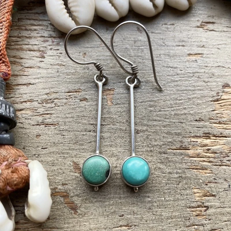 simple sterling silver and turquoise earrings 1.jpeg