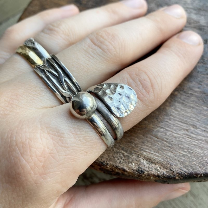 funky vintage sterling silver wrapover ring 5.jpeg