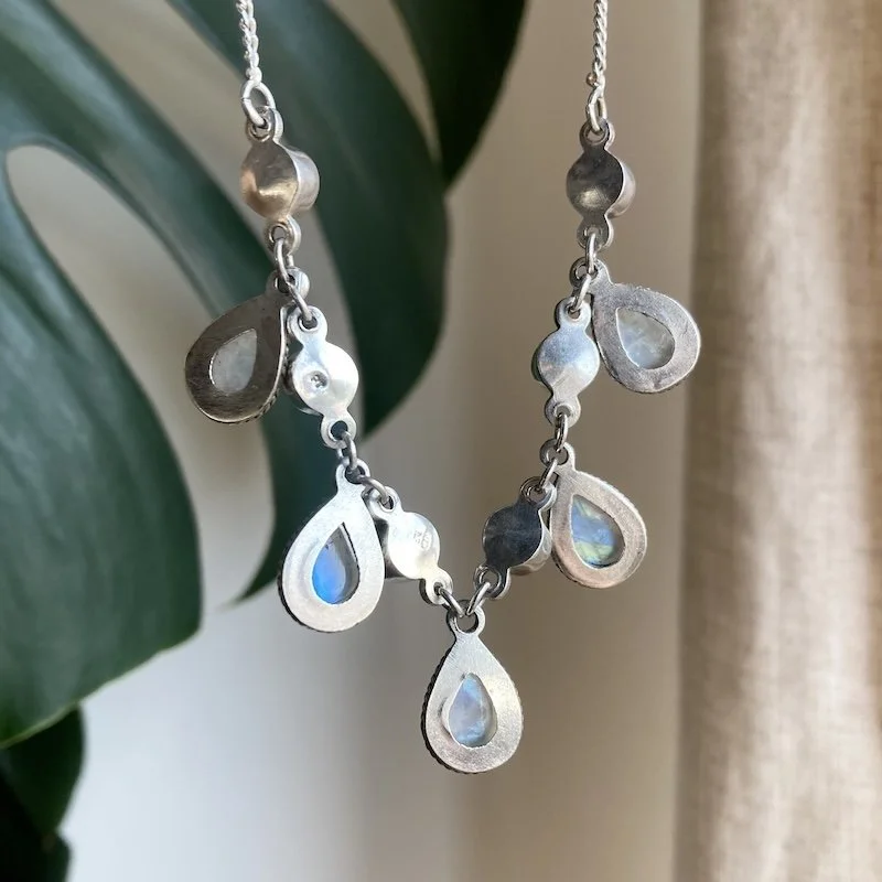 sterling silver rainbow moonstone and pearl necklace 2.jpeg