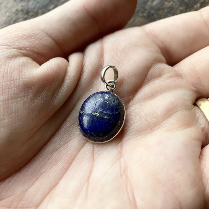 sterling silver and lapis lazuli pendant 3.jpeg