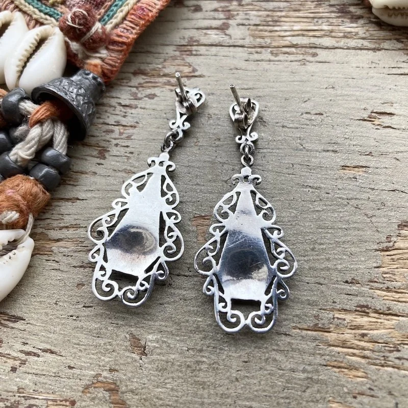 elegant vintage ornate openwork sterling silver earrings 3.jpeg