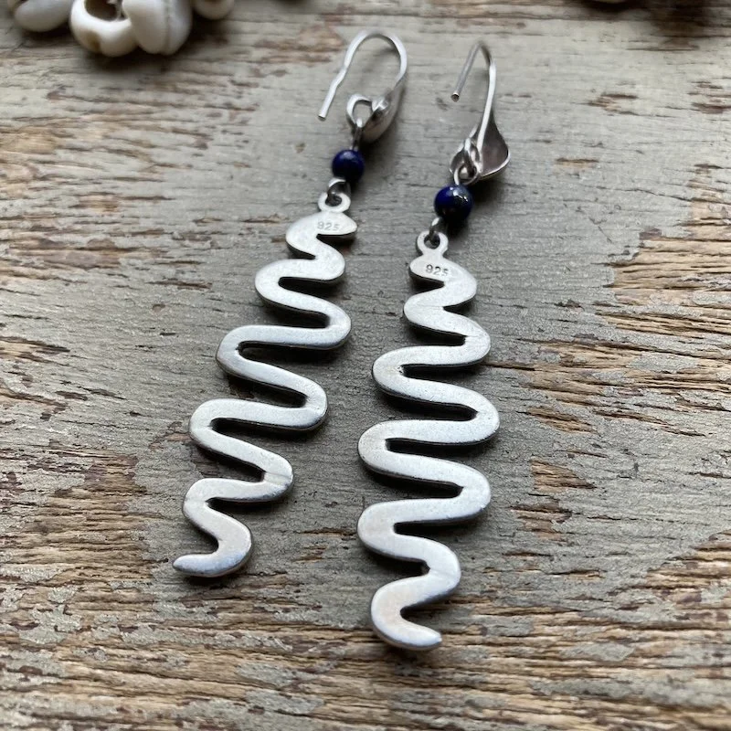 vintage sterling silver squiggly earrings 3.jpeg