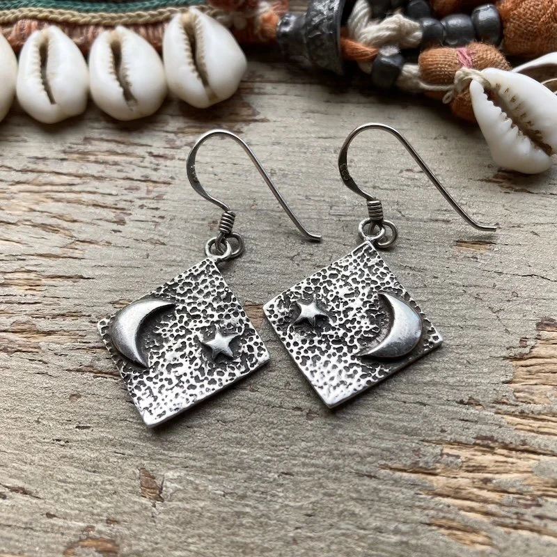 handmade solid silver moon and star earrings 2.jpeg