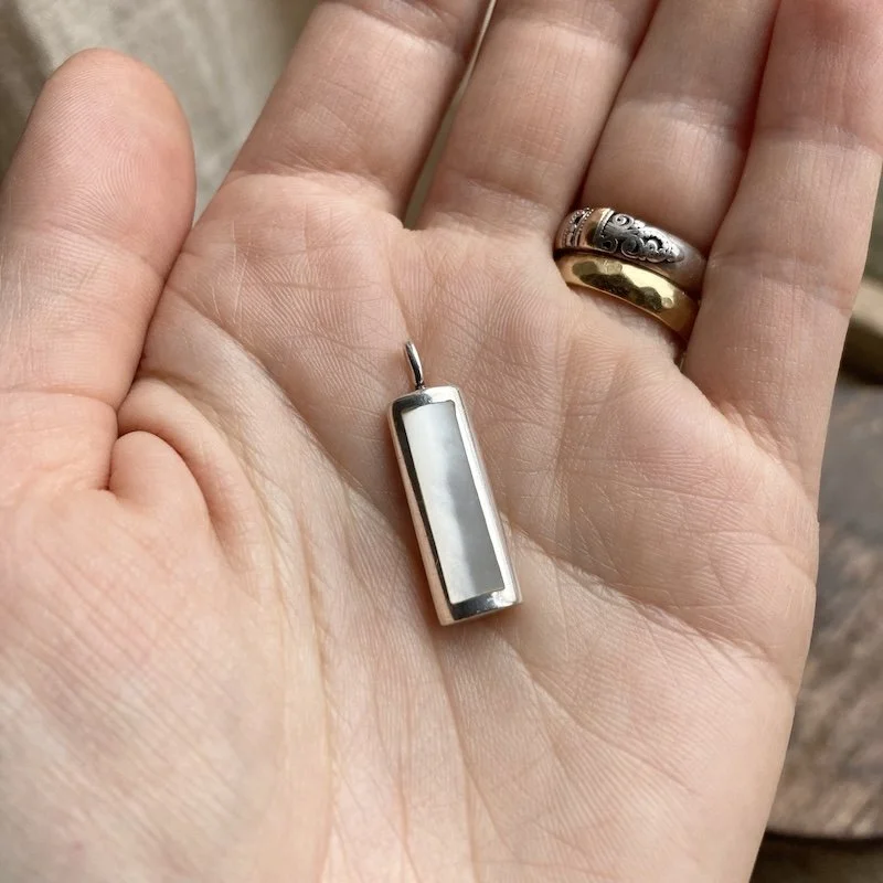 simple sterling silver and mother of pearl pendant  4.jpeg