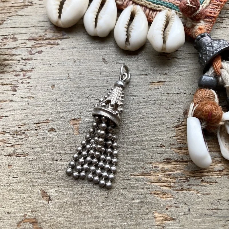 Amazing Vintage Sterling Silver Tassel Pendant