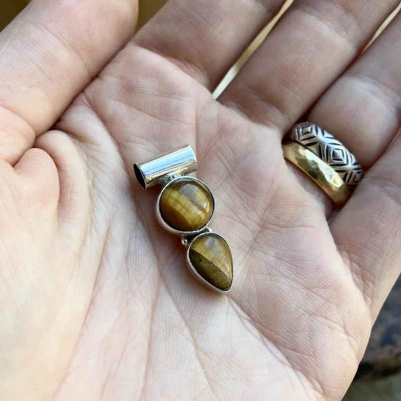 sterling silver double tiger's eye pendant 4.jpeg