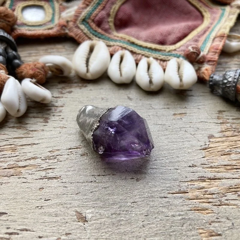 chunky sterling silver amethyst crystal pendant 2.jpeg