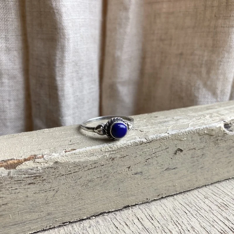 simple sterling silver and lapis lazuli ring 1.jpeg