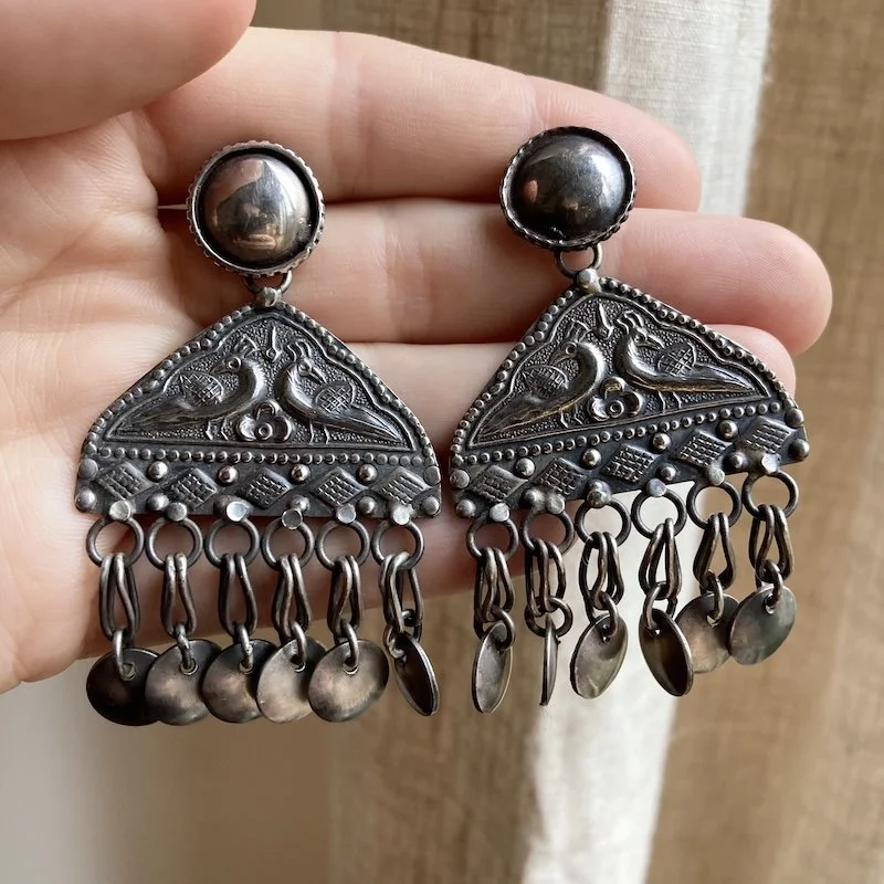 vintage Indian ornate sterling silver earrings 5.jpeg