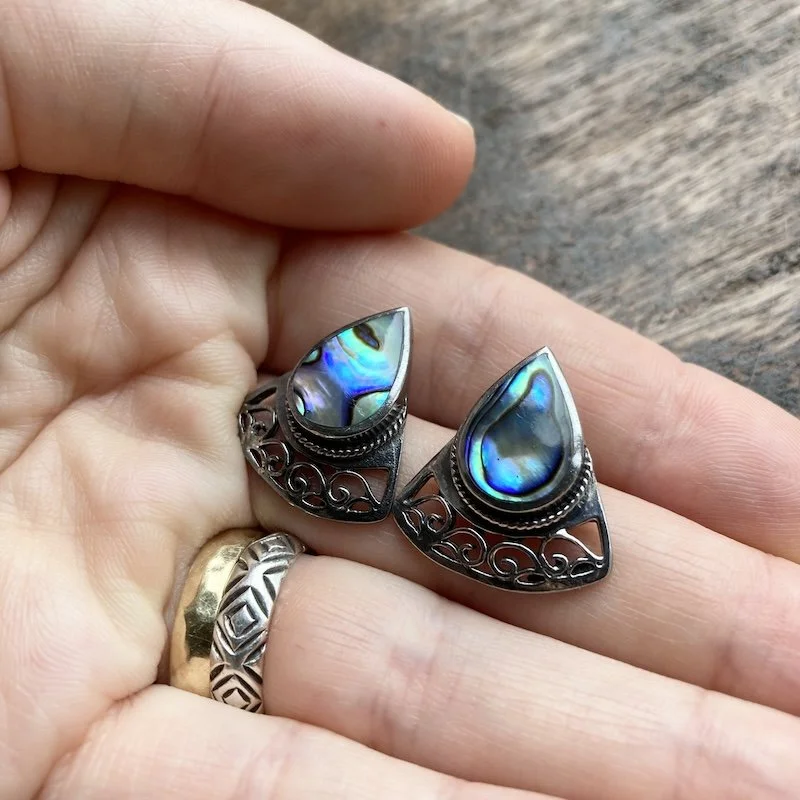 openwork sterling silver and abalone shell earrings 4.jpeg
