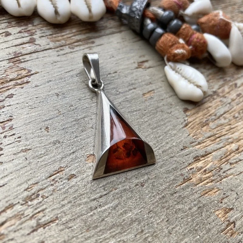vintage modernist sterling silver and amber pendant 3.jpeg