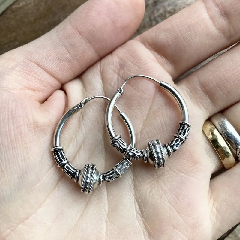 ornate sterling silver balinese hoops 3.jpeg