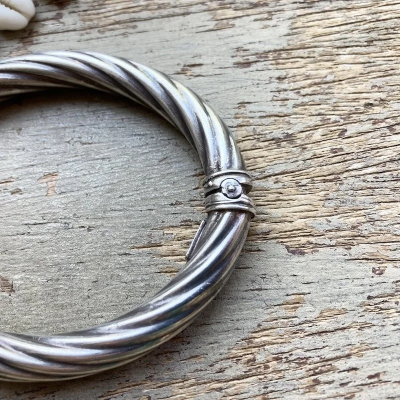 vintage chunky sterling silver twist bangle 3.jpeg