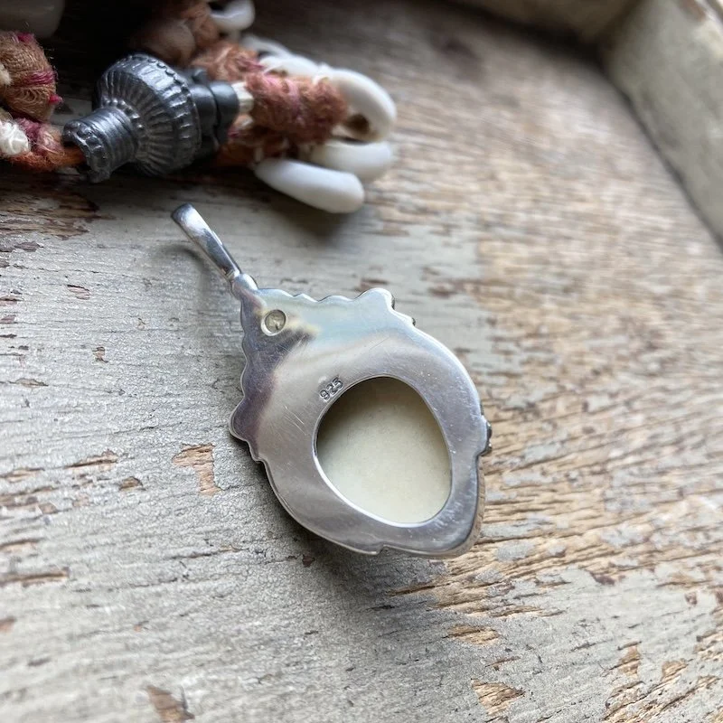 small sterling silver and citrine Balinese goddess pendant 3.jpeg
