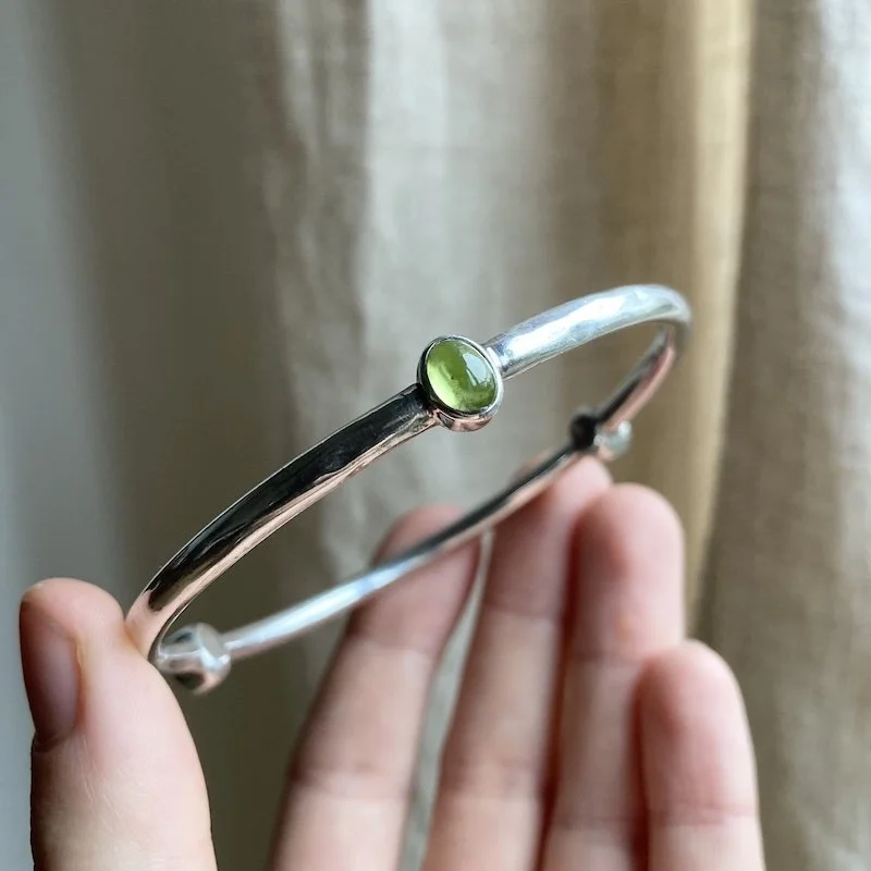sterling silver and peridot bangle 5.jpeg