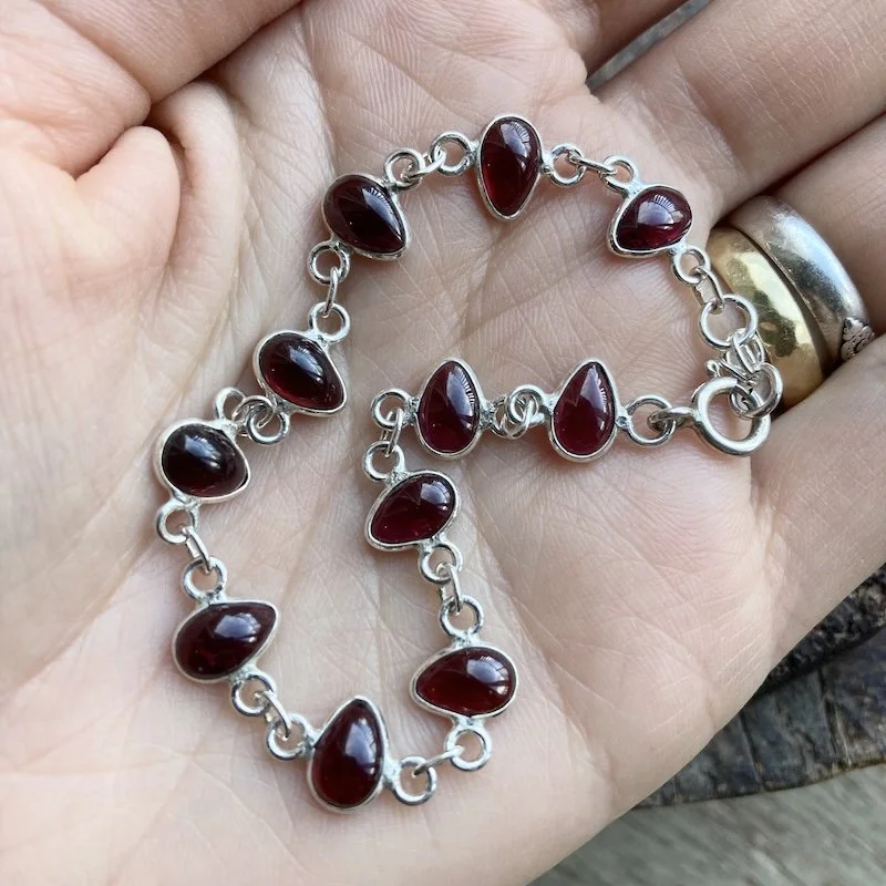 sterling silver and garnet bracelet 5.jpeg