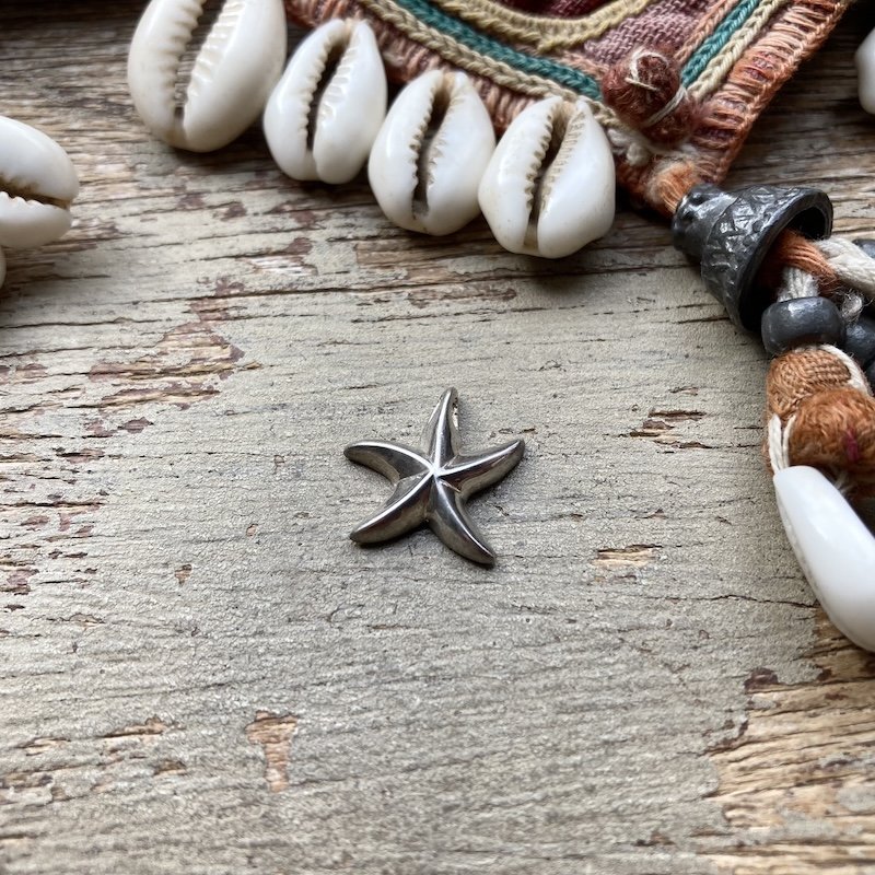 Cute Little Sterling Silver Starfish Pendant