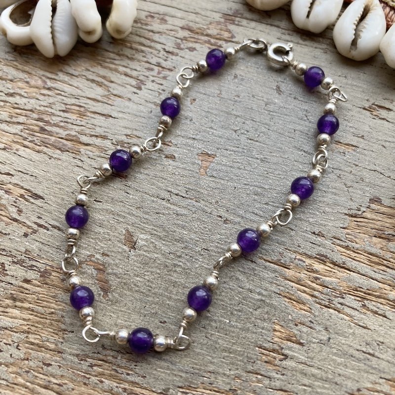 sterling silver and amethyst beaded bracelet 2.jpeg