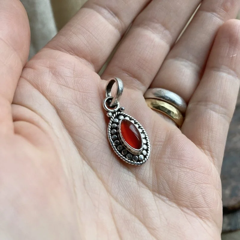 ornate sterling silver carnelian pendant 4.jpeg