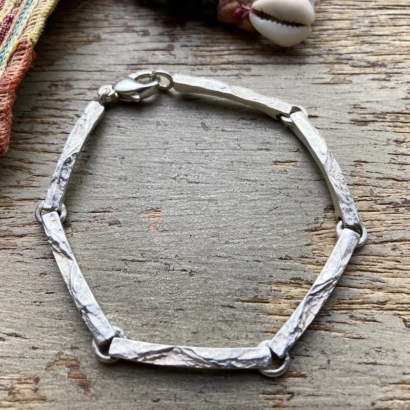funky textured solid silver bracelet 3.jpeg