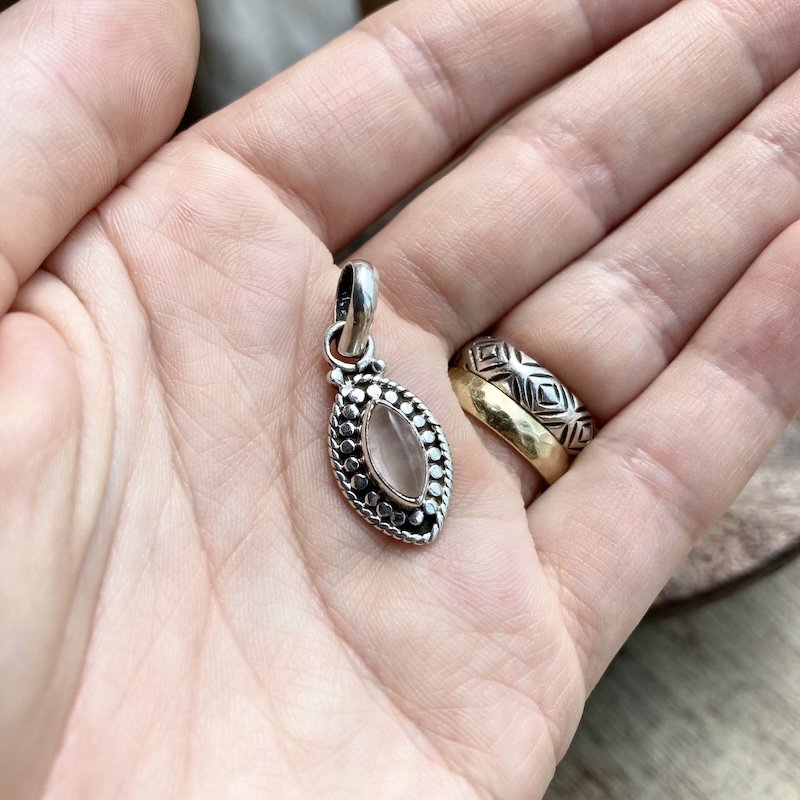 sterling silver rose quartz pendant 3.jpeg