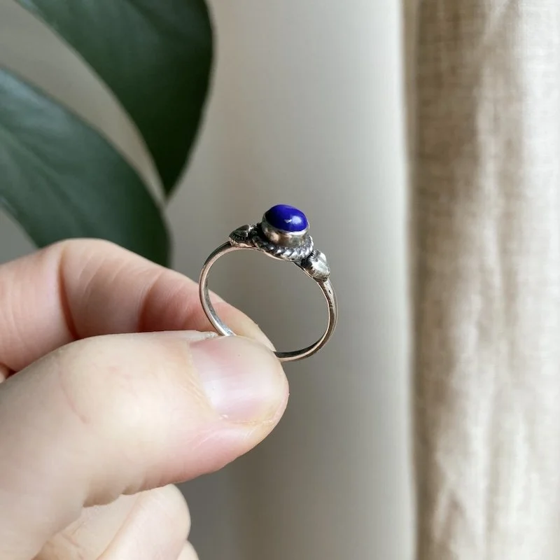 simple sterling silver and lapis lazuli ring 4.jpeg