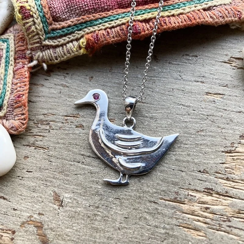 sterling silver duck necklace 1.jpeg