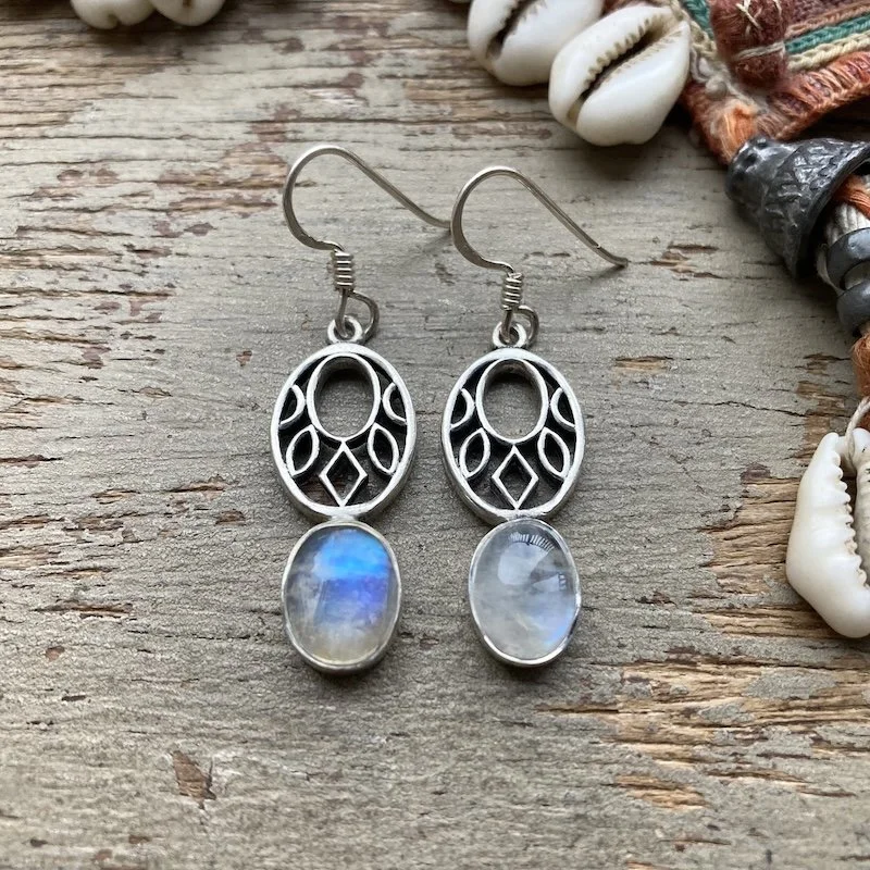 openwork sterling silver and rainbow moonstone earrings 1.jpeg