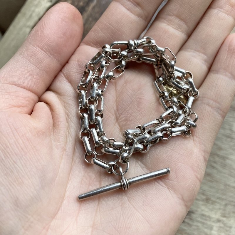 vintage sterling silver T-bar necklace 5.jpeg