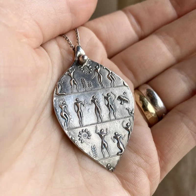 Sterling silver nature worship necklace 4.jpeg