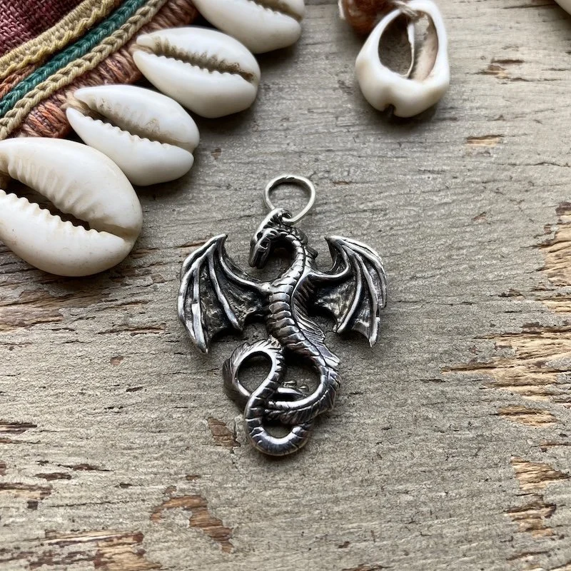 vintage sterling silver dragon pendant 1.jpeg